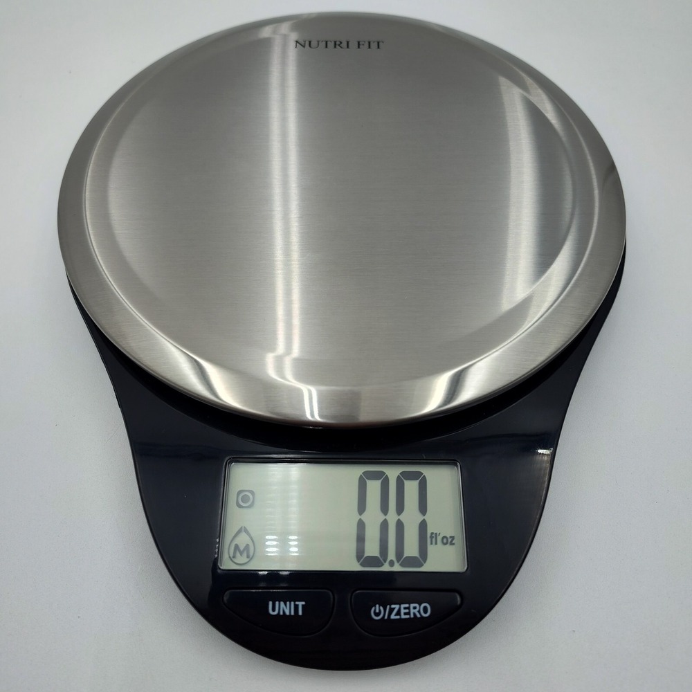 NUTRI FIT Digital Kitchen Scale Stainless Steel Weight‎ Measurement SEE